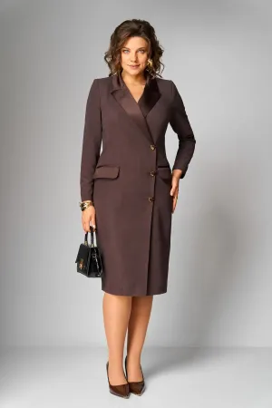 Платье Орхидея Люкс 1626 Коричневый