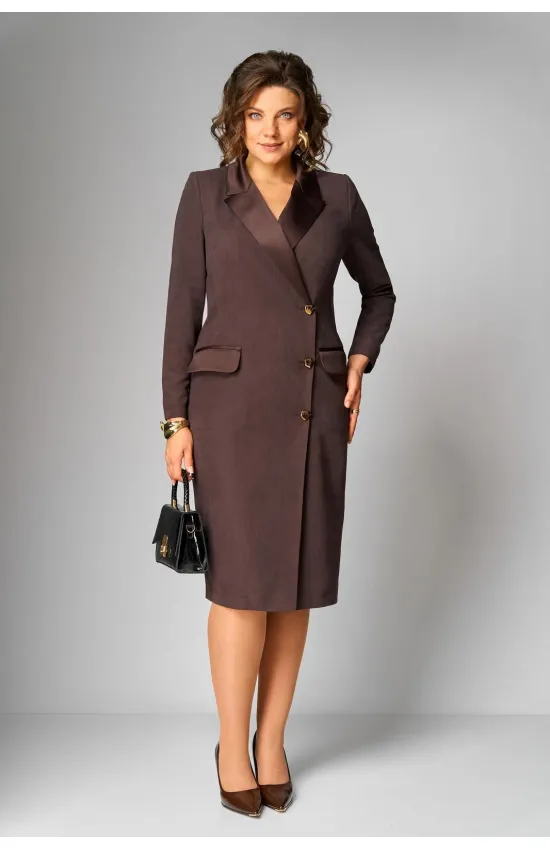 Платье Орхидея Люкс 1626 Коричневый