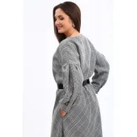 Платье Axxa 55227 серый Платье Axxa 55227 серый