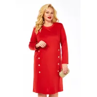Платье Элль-Стиль 2443/1 красный