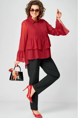 Блузка Eva Grant 7221 красный