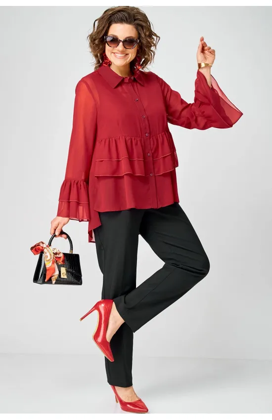Блузка Eva Grant 7221 красный