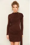 Платье Pur Pur 11-433 Коричневый Платье Pur Pur 11-433 Коричневый