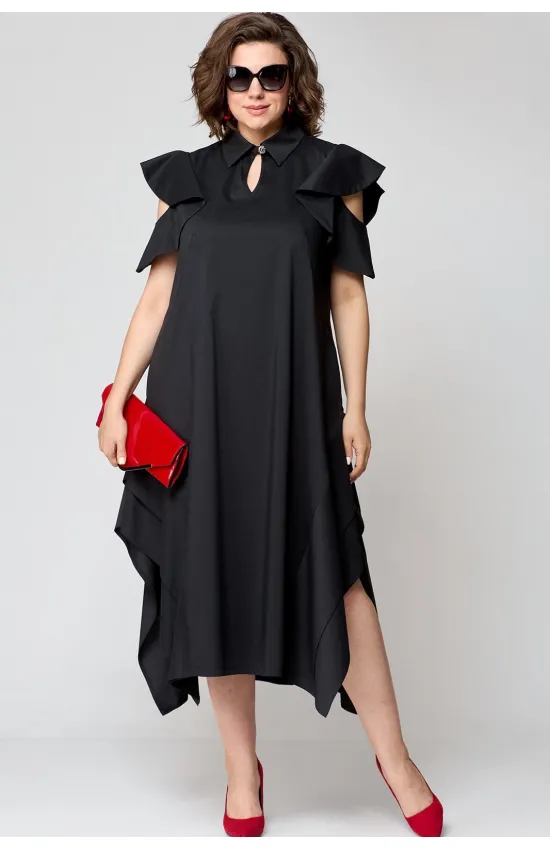 Платье Eva Grant 7297 черный + крылышко