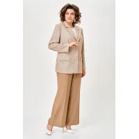 Пиджак Swallow 910 Бежевый «Коричневая елочка»