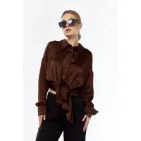 Блузка Talia Fashion 436 коричневый