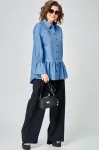 Блузка Eva Grant 7080 голубой