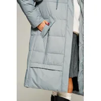 Пальто Beautiful & Free 8022 серо-голубой