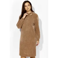 Платье Таиер 1410 полоска, бежевый