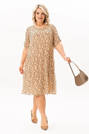 Платье Algranda 4150 Черный,бежевый