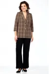 Пиджак Lakona 11429 шоколад в клетку