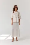 Кофта Kaloris 2208 оттенки бежевого
