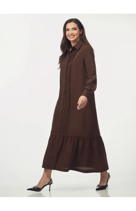 Платье Your Size 2274/170 Шоколадно-коричневый