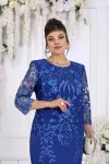 Платье Ninele 6153 Васильковый Платье Ninele 6153 Васильковый