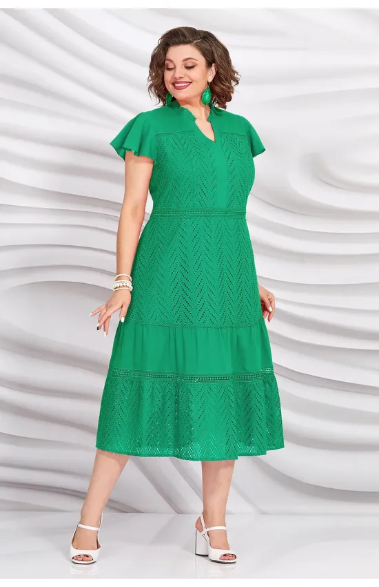 Платье Mira Fashion 5420-2 зеленый