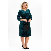 Платье Algranda 4116-4 Черный,Изумруд
