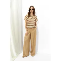 Майка Люше 4350 оттенки бежево-коричневый