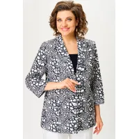 Пиджак Белэльстиль 412-303 черно-белый Пиджак Белэльстиль 412-303 черно-белый