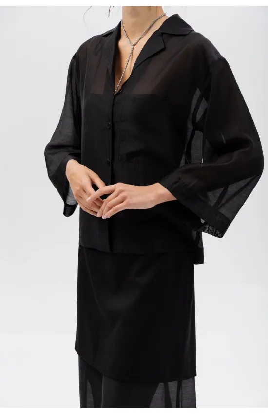 Блузка Romgil рт0174-ви2 черный