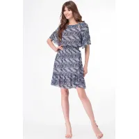 Платье Lady Three Stars 1945 сине-серый Платье Lady Three Stars 1945 сине-серый