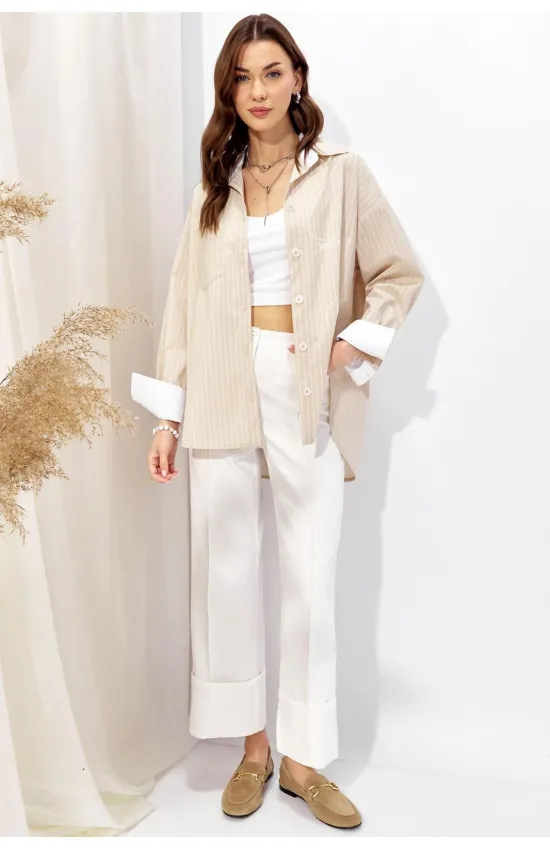 Блузка Люше 4352 бежевый