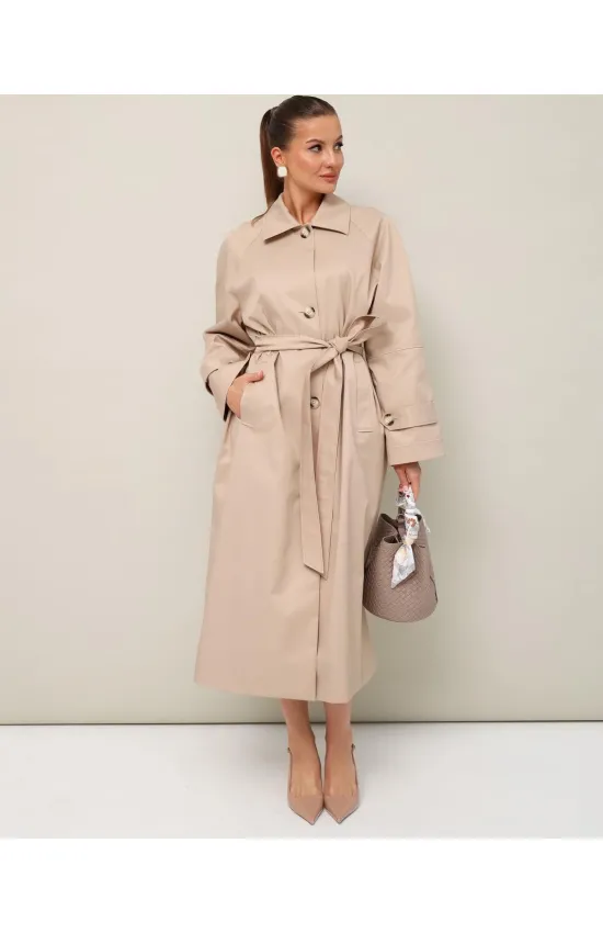 Плащ Pur Pur 11-413 Светло-бежевый