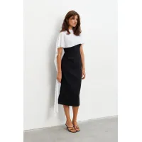 Платье Kavari 1135 черный/белый Платье Kavari 1135 черный/белый