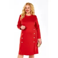 Платье Элль-Стиль 2443/1 красный