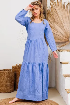 Платье Амулет 9922 голубой 170
