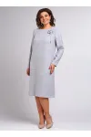 Платье Your Size 2251/164 Серо-голубой