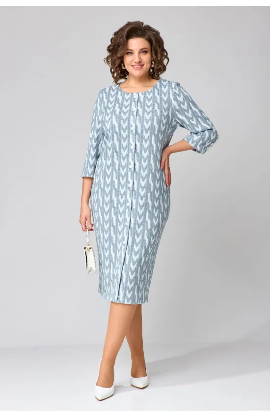 Платье Орхидея Люкс 1500 Голубой