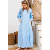 Платье Амулет 9923 небесный 164