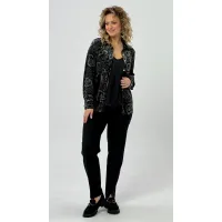 Блузка Condra Deluxe 16236 черно-серый