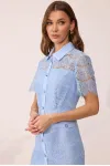 Платье Люше 4107 голубой