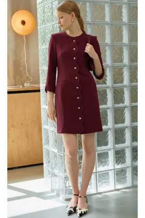 Платье Lokka 1708 бордовый