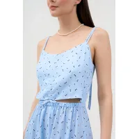 Платье Lenata 16501 голубой с рисунком Платье Lenata 16501 голубой с рисунком