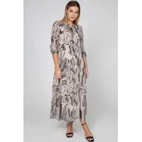 Платье Bazalini 5010 бежевый+принт