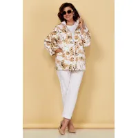 Пиджак Медея И К 2248 бело-кофейный