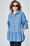 Блузка Eva Grant 7080 голубой