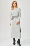 Платье Laikony 573 серый диагональ