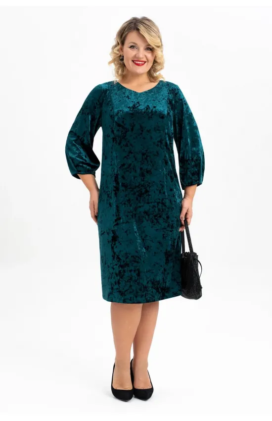 Платье Algranda 4116-4 Черный,Изумруд