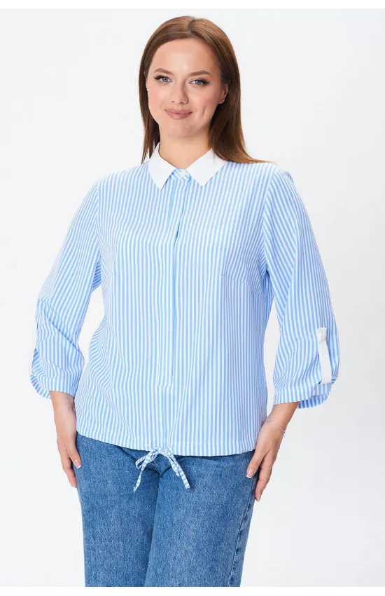 Блузка Modema 770-1 голубая полоска