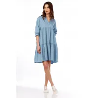 Платье Lucky Fox 1436 серо-голубой