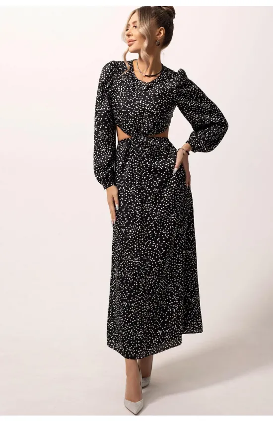 Платье Golden Valley 4977-1 черно-белый