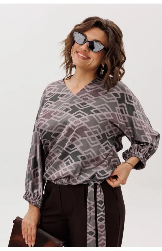 Блузка Anelli 1662 Ромбовидные холмы