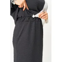 Платье Кокетка И К 1322 серый+белый