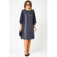 Платье Eva Grant 7310D синий баклажан Платье Eva Grant 7310D синий баклажан