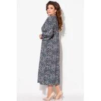 Платье Fita 1191 бежево-бирюзовый