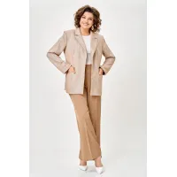 Пиджак Swallow 910 Бежевый «Коричневая елочка»