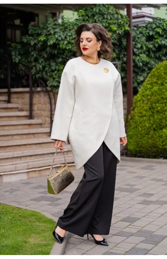 Пальто Vi Oro 1228 молочный